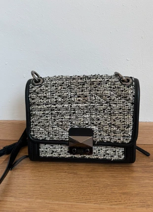 Sac Karl Lagerfeld tweed noir et blanc, brand: Karl Lagerfeld, condizioni: Ottime, €44.99, €47.94 include la Protezione acquisti