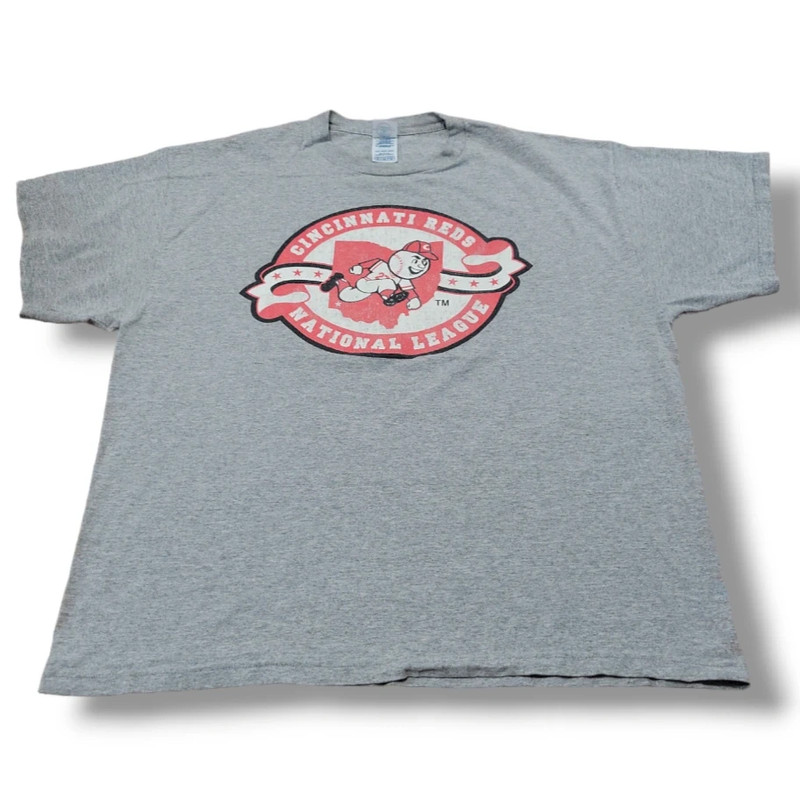Vintage Delta Pro Weight Shirt Size XL Cincinnati Reds National  League Graphic Tee Unisex T-shirt 1