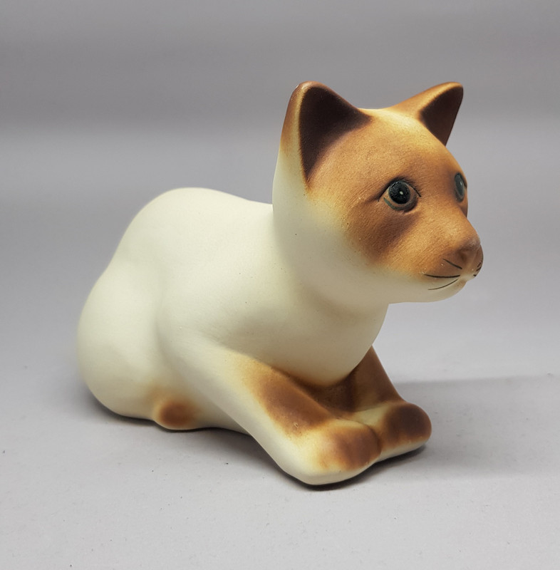 Figurine Chat Siamois En Ceramique Vinted