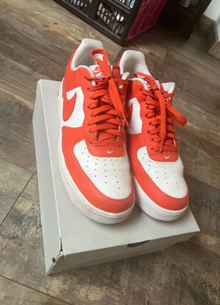 Nike Air Force 1 Orange & Blanche - Pointure 46, marque: Nike, état: Très bon état, taille: 46, 50,00 €, 53,20 € Protection acheteurs incluse