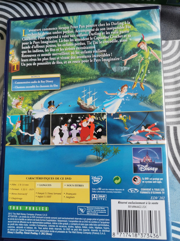 DVD Disney Peter Pan 2