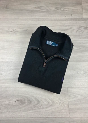 Polo Ralph Lauren pull zippé col montant XXL logo violet coton noir, marca: Ralph Lauren, estado: Bueno, tamaño: XXL, 39,99 €, 42,69 € Protección al comprador incluida