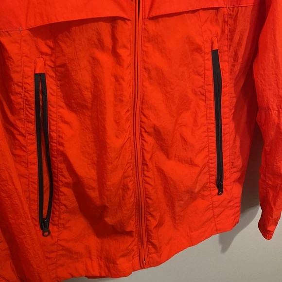 American Eagle Technical Outerwear Red Windbreaker Jacket 3