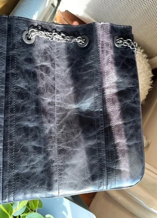 Sac en cuir noir brillant, chaine, marque: Zara, état: Neuf avec étiquette, 23,00 €, 24,85 € Protection acheteurs incluse