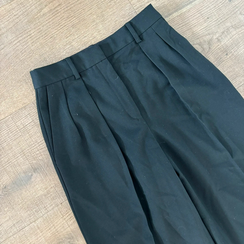 babaton pleated aritzia black trousers pants 3