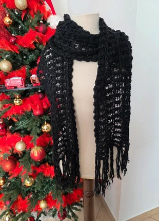 Sciarpa nera da donna, marca: Alcott, estado: Muito bom, €3.00, €3.85 inclui Proteção do Comprador