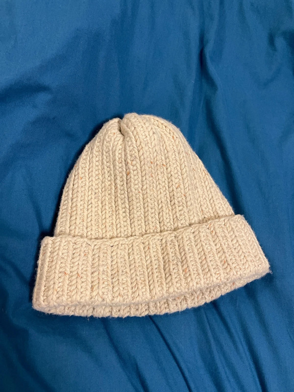 Two Beanies (creamy white*1; Camouflage*1） 1