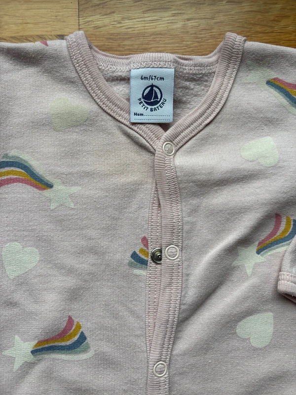 Beau pyjama petit bateau 6 mois fille - photo numéro 2