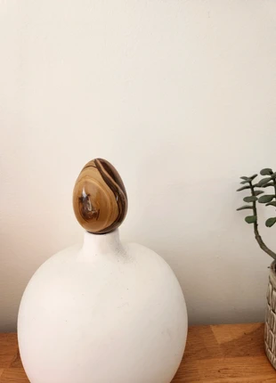 Œuf décoratif en Agate marron, marque: Vintage Boutique, état: Très bon état, 8,00 €, 9,10 € Protection acheteurs incluse