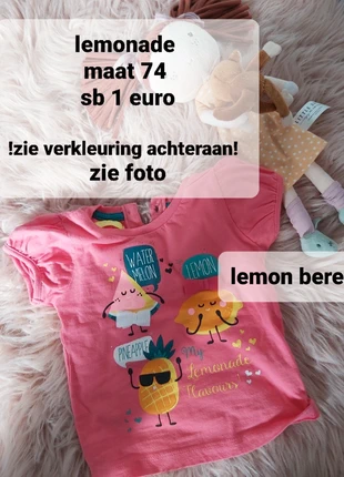 Tshirt met fruit, merk: Lemon Beret, staat: Veelgebruikt, maat: 9-12 maanden / 74 cm, € 1,00, € 1,75 inclusief Kopersbescherming