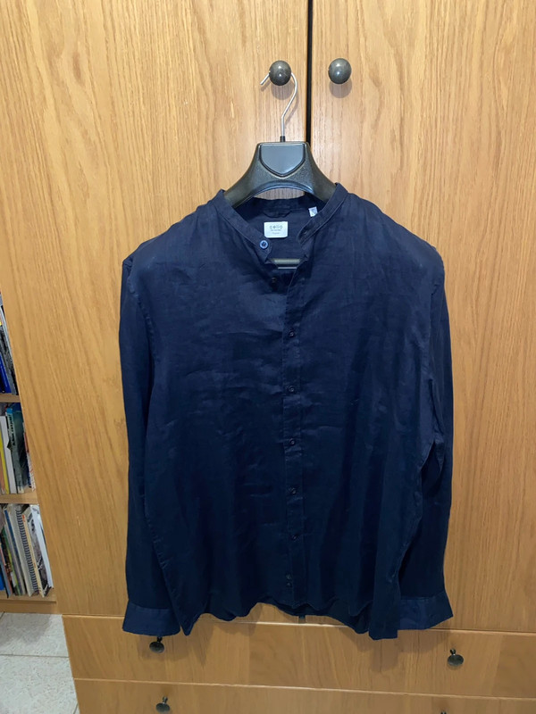 Camicia blu lino Celio Vinted