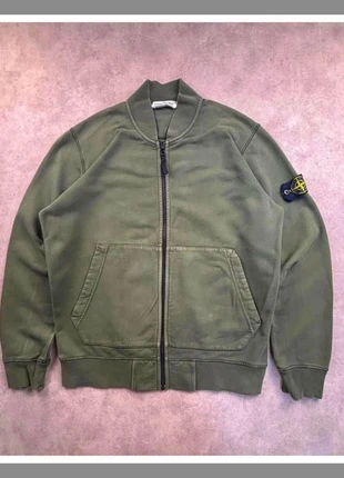 Pull zippé Stone Island vert kaki 100% coton vintage - taille L, brand: Stone Island, condition: Very good, size: L, €109.90, €116.10 includes Buyer Protection Pro