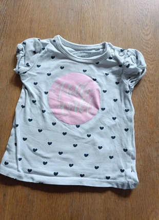 Witte T-shirt van New Born maat 62, marque: New Born, état: Bon état, taille: 3-6 mois / 62 cm, 2,00 €, 2,80 € Protection acheteurs incluse