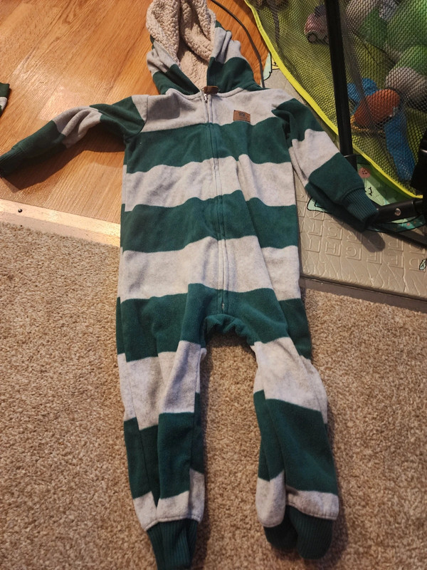 Carter's fleece romper boys 1