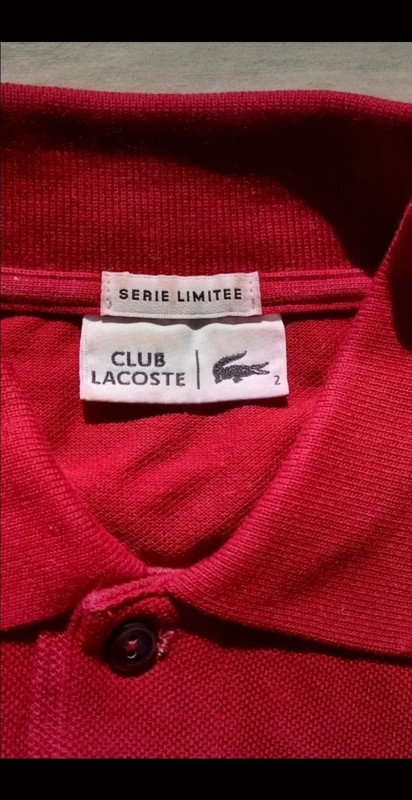 Lacoste 2024 taille 2