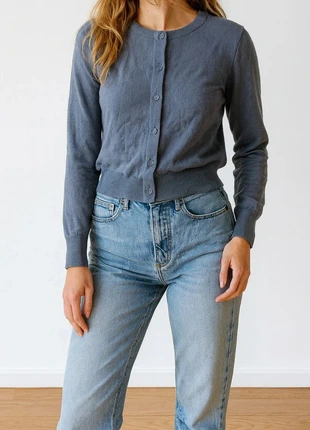 Cardigan H&M Femme Col rond Bleu, Taille M – Excellent état, marke: H&M, zustand: Sehr gut, größe: M / 38 / 10, 9,50 €, 10,68 € inklusive Vinted-Käuferschutz