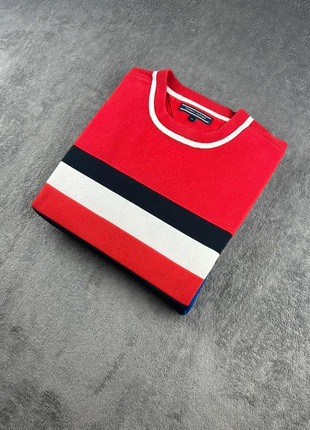 Pull ras de cou Tommy Hilfiger Rouge Bleu et Blanc Taille M Homme, marque: Tommy Hilfiger, état: Très bon état, taille: M, 13,00 €, 14,35 € Protection acheteurs incluse