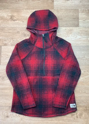Veste Polaire The North Face 1/4 zip Capuche | Taille M Femme | A Carreaux Rouge et Noir, brand: The North Face, condition: Very good, size: M / 38 / 10, €25.00, €26.95 includes Buyer Protection