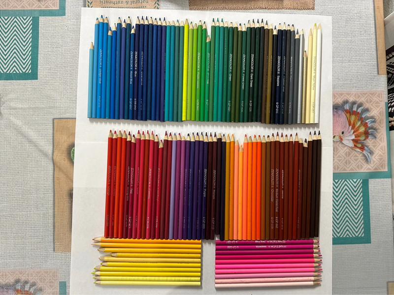 119 crayons de couleurs Zenacolor II