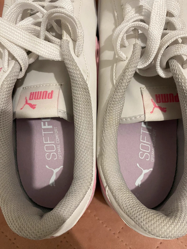 Baskets Puma blanc et rose basses femme Vinted