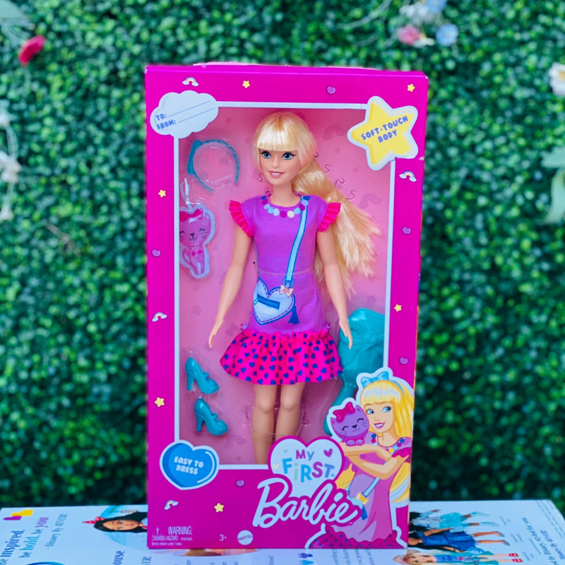 Barbie My First Barbie Preschool Doll, "Malibu" with 13.5-Inch Soft Posable Body 2