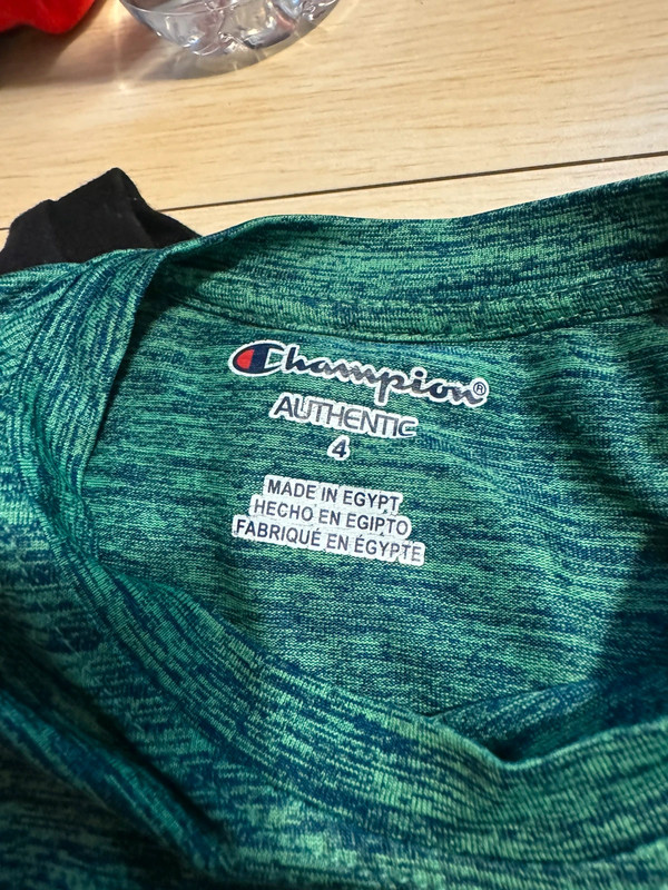 4T Champion Green with Navy Heathered T-Shirt 3