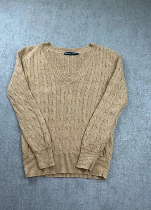 Pull Ralph Lauren torsadée col en V | Taille L femme | beige logo beige, marke: Ralph Lauren, zustand: Sehr gut, größe: L / 40 / 12, 55,00 €, 58,45 € beinhaltet Vinted-Käuferschutz Pro