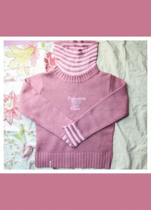 Pull à col roulé rose/violet, marca: Complices, estado: Muito bom, tamanho: 8 anos / 128 cm, €1.50, €2.28 inclui Proteção do Comprador