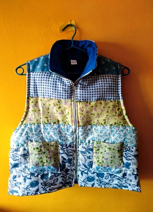 Chaleco hecho a mano con edredón patchwork, marque: Fait Main, état: Très bon état, taille: M / 38 / 10, 35,00 €, 37,45 € Protection acheteurs incluse