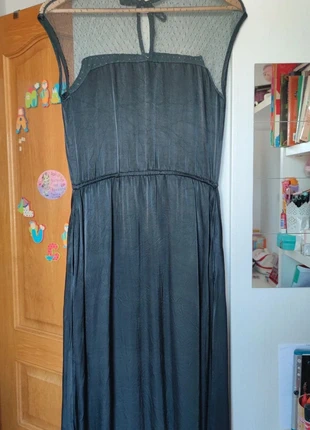 👉Vestido midi romántico en satén y tul Vintage Talla M-L ó 38-40👈, brand: Vintage Dressing, condizioni: Ottime, taglia: M / IT 42 / EU 38, €8.00, €9.10 include la Protezione acquisti