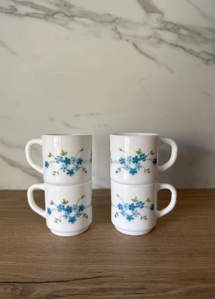 Tasses Myosotis, brand: Arcopal, condition: Very good, €7.00, €8.05 includes Buyer Protection Pro