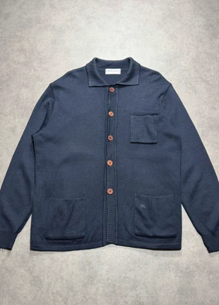 Veste Burberry bleu marine - Logo brodé - 100% coton - Taille L, marca: Burberry, estado: Muito bom, tamanho: L, €50.00, €53.20 inclui Proteção do Comprador