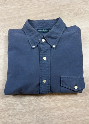 Chemise Ralph Lauren manches longues poche au cœur uni, bleu, taille L, marke: Ralph Lauren, zustand: Sehr gut, größe: L, 19,00 €, 20,65 € inklusive Vinted-Käuferschutz