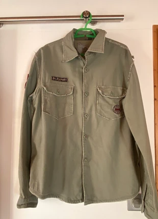 Chemise kaki militaire L, marca: Vintage Dressing, estado: Muito bom, tamanho: L, €10.00, €11.20 inclui Proteção do Comprador