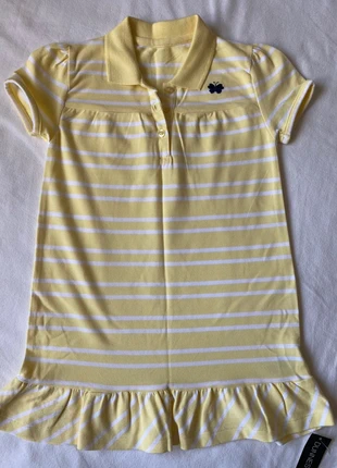 Girl’s Brand New Lemon & White Pique Polo dress 👗, brand: Dunnes, condition: New with tags, size: 24-36 months / 92 cm, €5.00, €5.95 includes Buyer Protection
