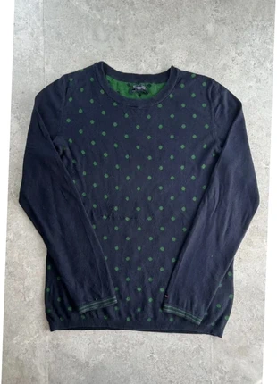 Pull fin mi saison Tommy Hilfiger femme crewneck col rond | Bleu marine poid vert | Taille M, marque: Tommy Hilfiger, état: Très bon état, taille: M / 38 / 10, 11,90 €, 13,20 € Protection acheteurs (Pro) incluse