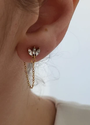 Boucles d'oreilles acier inoxydable doré, marke: Boutique Parisienne, zustand: Sehr gut, 9,50 €, 10,68 € beinhaltet Vinted-Käuferschutz Pro