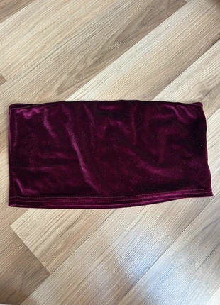 Purple Velvet Bandeau Tubetop, brand: Boohoo, condition: New without tags, size: M / 38 / 10, €2.00, €2.80 includes Buyer Protection