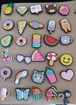 Set 5 jibbitz kawaii a tema dolci e frutta 🍓 compatibili Crocs e scarpe con fori, tutte le misure!", brand: jibbitz, condizioni: Nuovo senza cartellino, €4.00, €4.90 include la Protezione acquisti