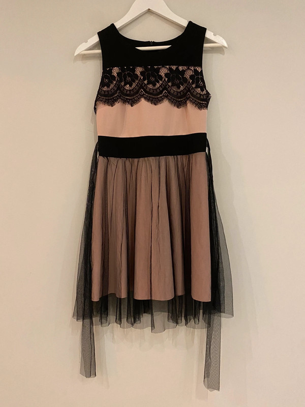 różowo czarna sukienka - Vinted