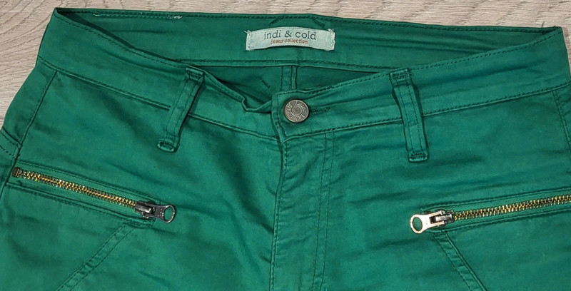 Pantalones Indi & Cold verde. 1