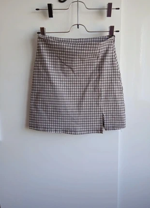 Mini jupe à motif écossais noir et blanc , merk: Jennyfer, staat: Goed, maat: S / 36 / 8, € 4,50, € 5,43 inclusief Kopersbescherming