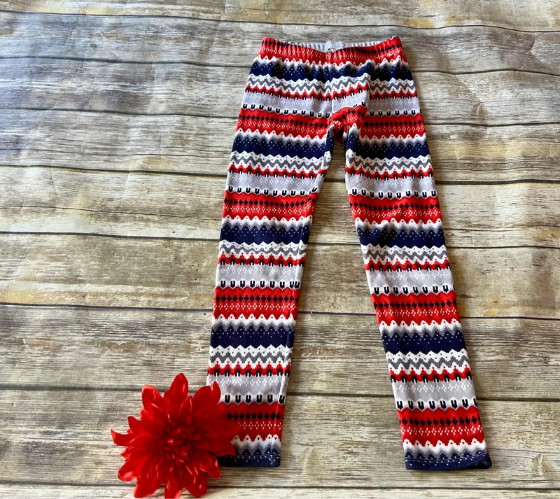 Gymboree Fair Isle Leggings-Size 7/8 2