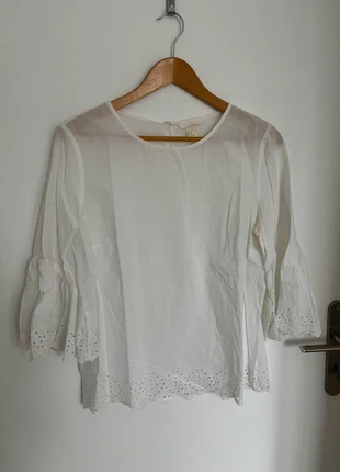 Blouse femme blanche H&M taille 38, marke: H&M, zustand: Sehr gut, größe: M / 38 / 10, 6,00 €, 7,00 € inklusive Vinted-Käuferschutz