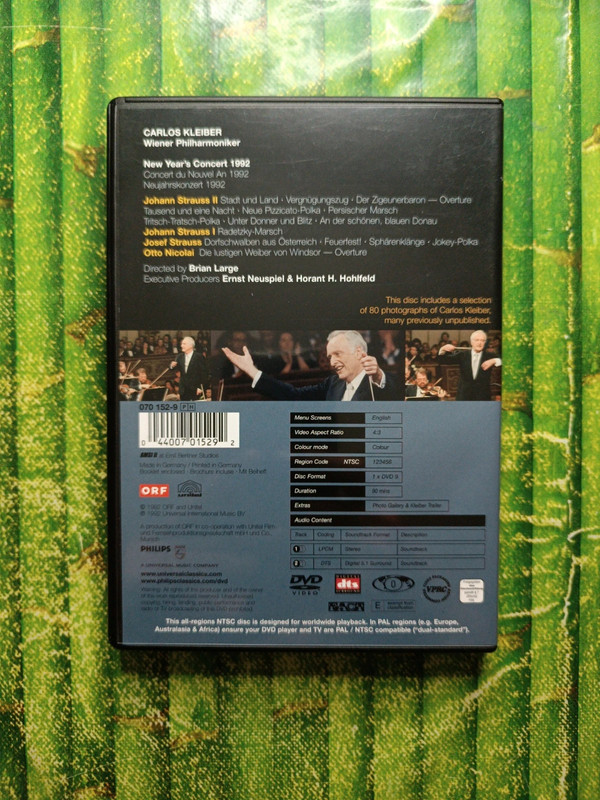 DVD Carlos Kleiber New year's concert 1992 Wiener philharmoniker 2