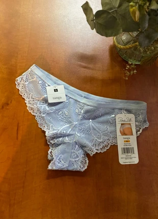 Tanga bleu ciel, état: Neuf avec étiquette, taille: S / 36 / 8, 3,50 €, 4,38 € Protection acheteurs incluse