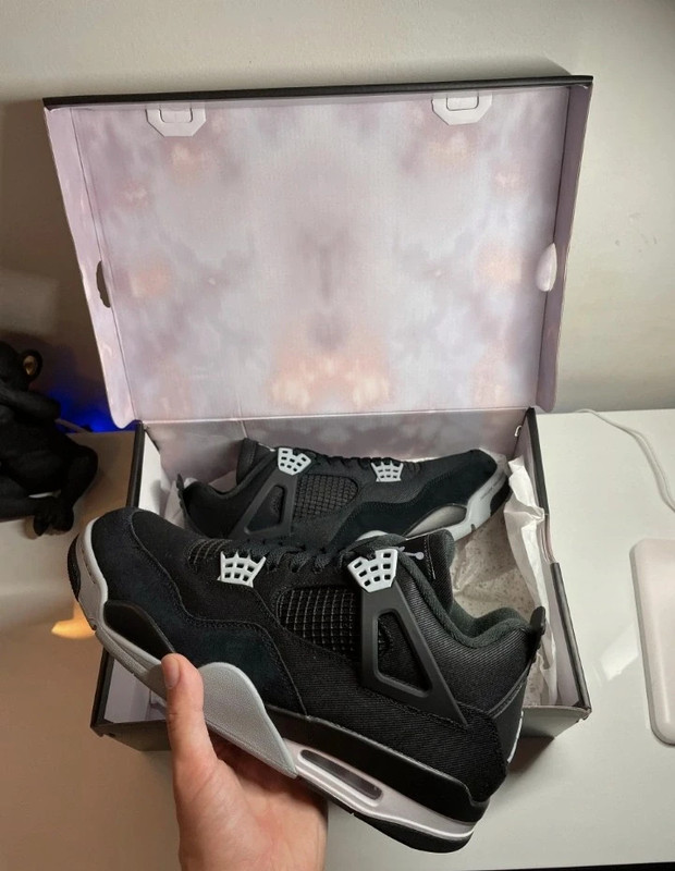 Jordan 4 Retro Black Canvas 44 Vinted