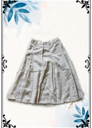 Jupe blanche et beige 100% lin taille S/36, brand: Freda, condition: Very good, size: S / 36 / 8, €7.00, €8.05 includes Buyer Protection