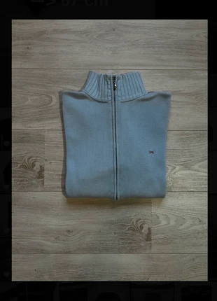 Gilet zippé col camionneur Eden Park | Taille L | Bleu clair logo nœud papillon, état: Très bon état, taille: L, 30,00 €, 32,20 € Protection acheteurs incluse