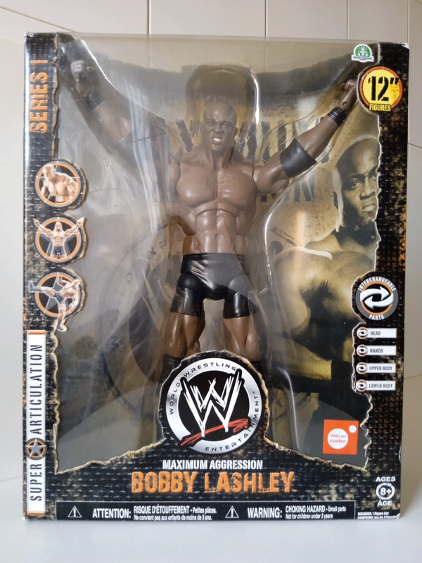 Figura WWE De Bobby Lashley Maximum Aggression Series 1 - Jakks Pacific  (2008)